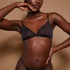 Bikini string en maille douce Intimates, noir
