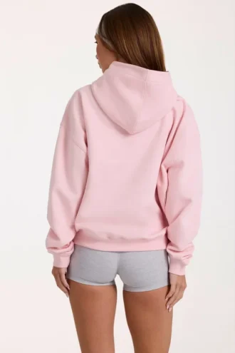 Sweat à capuche oversize avec appliqué, couleur Blush