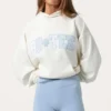 Sweat à capuche oversize avec appliqué, couleur Milk Sweat à capuche oversize avec appliqué, couleur Milk