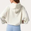 Sweat à capuche oversize avec appliqué, couleur Milk à pois Sweat à capuche oversize avec appliqué, couleur Milk à pois