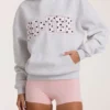 Sweat à capuche oversize avec appliqué, gris chiné Sweat à capuche oversize avec appliqué, gris chiné