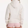 Sweat à capuche oversize avec applique, couleur ivoire Sweat à capuche oversize avec applique, couleur ivoire