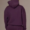 Sweat à capuche oversize brodé, couleur prune Sweat à capuche oversize brodé, couleur prune