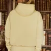 Sweat à capuche oversize brodé en jaune pâle Sweat à capuche oversize brodé en jaune pâle