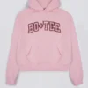 Sweat à capuche oversize brodé, rose poudré Sweat à capuche oversize brodé, rose poudré