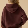 Sweat à capuche oversize couleur acajou Sweat à capuche oversize couleur acajou