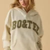 Sweat à capuche oversize couleur ivoire