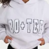 Sweat à capuche oversize en jersey de coton doux, gris chiné Sweat à capuche oversize en jersey de coton doux, gris chiné