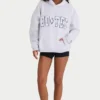Sweat à capuche oversize en jersey de coton doux, gris chiné Sweat à capuche oversize en jersey de coton doux, gris chiné
