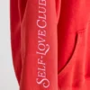 Sweat à capuche oversize en jersey de coton doux, rouge Sweat à capuche oversize en jersey de coton doux, rouge