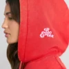 Sweat à capuche oversize en jersey de coton doux, rouge Sweat à capuche oversize en jersey de coton doux, rouge
