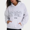 Sweat à capuche oversize en molleton de coton doux, gris marbré