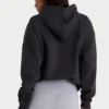 Sweat à capuche oversize en molleton de coton doux, noir