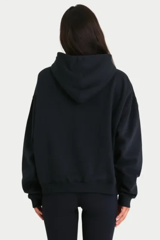 Sweat à capuche oversize  en noir