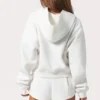Sweat à capuche oversize zippé en Milk Sweat à capuche oversize zippé en Milk