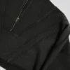 Sweat-shirt court en jersey de coton délavé à l’acide, couleur cendré Sweat-shirt court en jersey de coton délavé à l’acide, couleur cendré