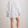 Sweat-shirt oversize à col rond, gris chiné Sweat-shirt oversize à col rond, gris chiné