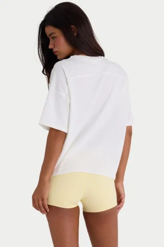 T-shirt oversize en jersey de coton blanc