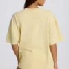 T-shirt oversize à motif graphique, couleur citron T-shirt oversize à motif graphique, couleur citron