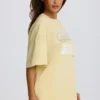T-shirt oversize à motif graphique, couleur citron T-shirt oversize à motif graphique, couleur citron