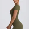T-shirt sans coutures Super Sculpt vert clair T-shirt sans coutures Super Sculpt vert clair