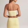 Jupe A-line taille mi-haute Zuri en modal, couleur Lemon Sherbet Jupe A-line taille mi-haute Zuri en modal, couleur Lemon Sherbet