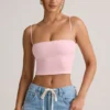Top court sans bretelles Verna en modal, rose pâle Top court sans bretelles Verna en modal, rose pâle