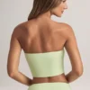 Top court sans bretelles Verna en modal, vert sauge Top court sans bretelles Verna en modal, vert sauge