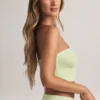 Top court sans bretelles Verna en modal, vert sauge Top court sans bretelles Verna en modal, vert sauge