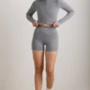 Veste courte FlexiRib en gris chiné