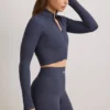 Veste courte zippée FlexiRib, couleur Indigo Slate Veste courte zippée FlexiRib, couleur Indigo Slate
