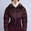 Veste de ski imperméable à double épaisseur, couleur bordeaux Veste de ski imperméable à double épaisseur, couleur bordeaux