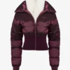 Veste de ski imperméable à double épaisseur, couleur bordeaux Veste de ski imperméable à double épaisseur, couleur bordeaux