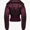 Veste de ski imperméable à double épaisseur, couleur bordeaux Veste de ski imperméable à double épaisseur, couleur bordeaux