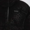 Veste de ski oversize courte imperméable, motif léopard noir Veste de ski oversize courte imperméable, motif léopard noir