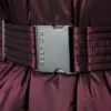 Veste de ski oversize imperméable à ceinture, couleur bordeaux Veste de ski oversize imperméable à ceinture, couleur bordeaux