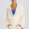 Veste de survêtement oversize en blanc Veste de survêtement oversize en blanc