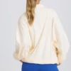 Veste de survêtement oversize en blanc Veste de survêtement oversize en blanc