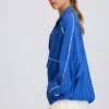 Veste de survêtement oversize en bleu cobalt Veste de survêtement oversize en bleu cobalt
