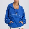 Veste de survêtement oversize en bleu cobalt Veste de survêtement oversize en bleu cobalt
