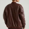 Veste en simili cuir Maple, marron