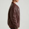 Veste en simili cuir Maple, marron