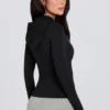 Veste mi-couche à capuche Soft Active en noir