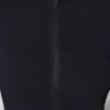 Veste zippée à manches longues en noir Veste zippée à manches longues en noir