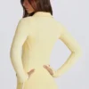 Veste zippée Soft Active à contraste, couleur citron Veste zippée Soft Active à contraste, couleur citron