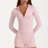 Veste zippée Soft Active en Blush Marl