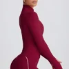 Veste zippée Soft Active en bordeaux