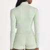 Veste zippée Soft Active en gris chiné