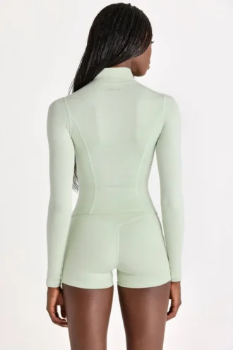 Veste zippée Soft Active en gris chiné
