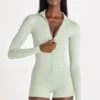 Veste zippée Soft Active en gris chiné